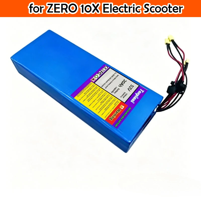 14s10p 52V 20Ah / 20000mAh 18650 Lithium Battery Pack for ZERO 10X Electric Scooter  Dual Motor Battery 1500W