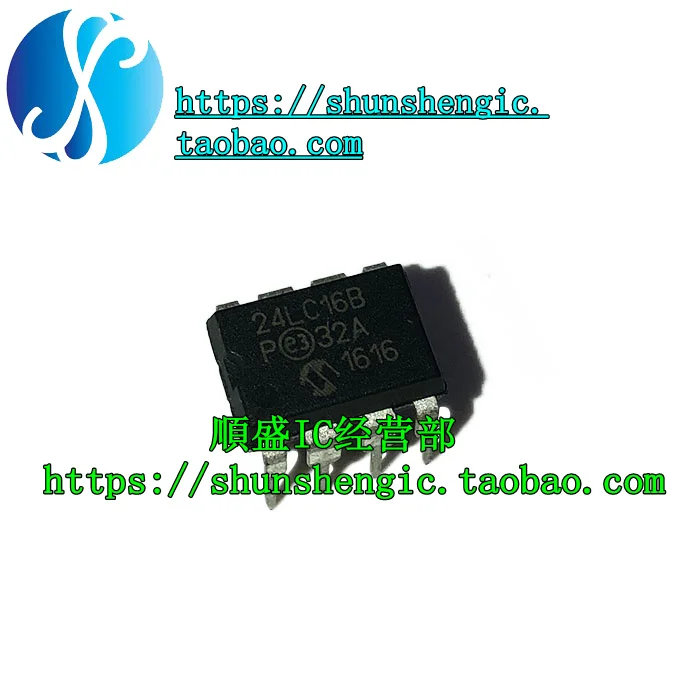 10pieces  24LC16B-I/P 24LC16B-P DIP8Pin   IC 