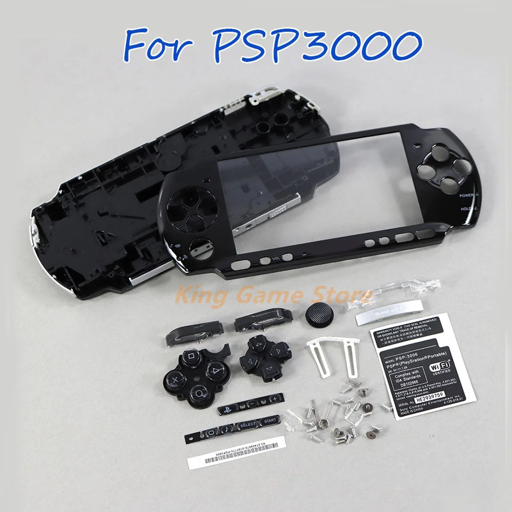 

1set/lot Full Housing shell cover case with buttons kit for PSP3000 PSP 3000 Game Console