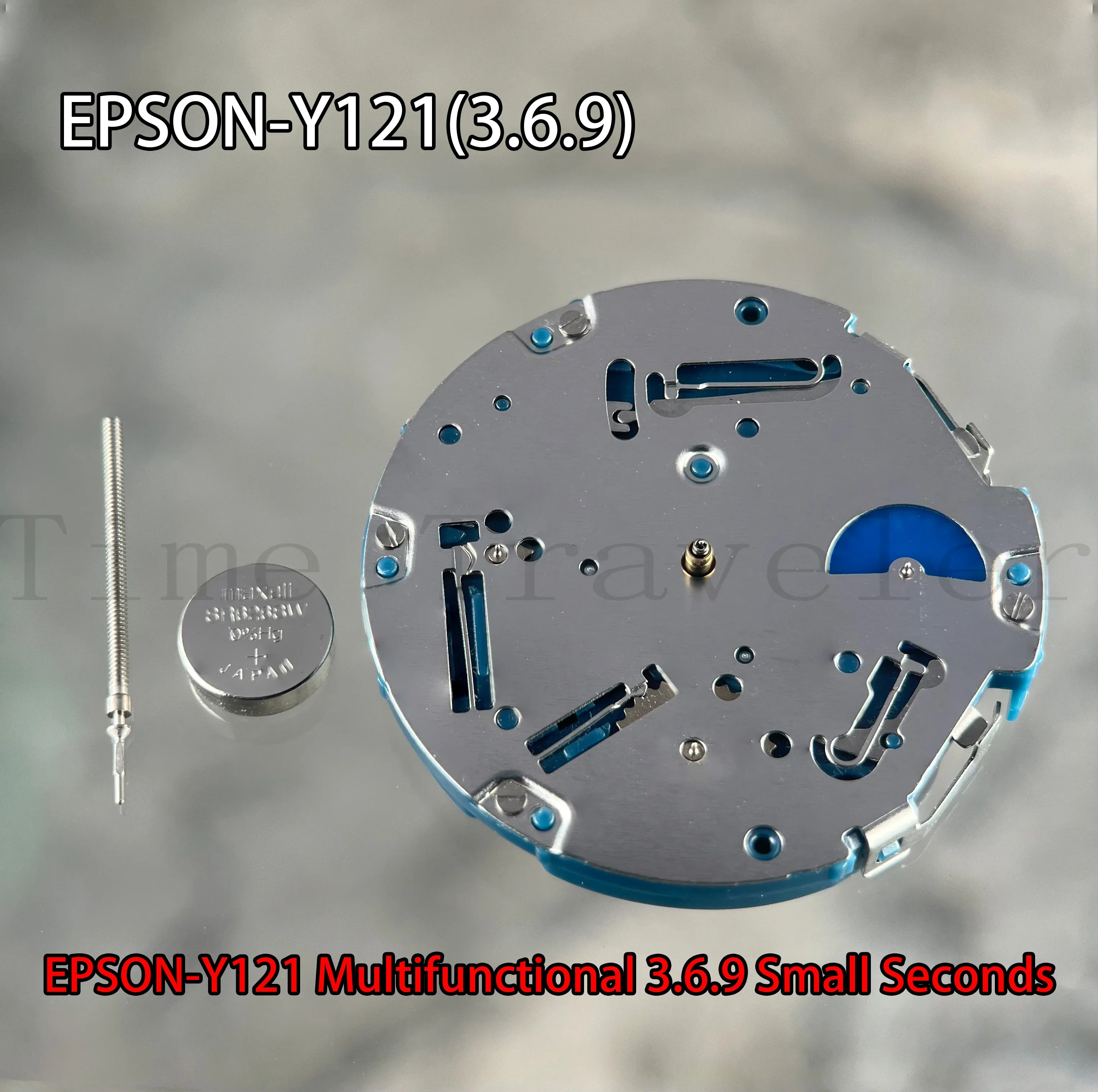 

Y121-3/6/9 Multifunctional watch movement epson 3 samll hands Y121 movement