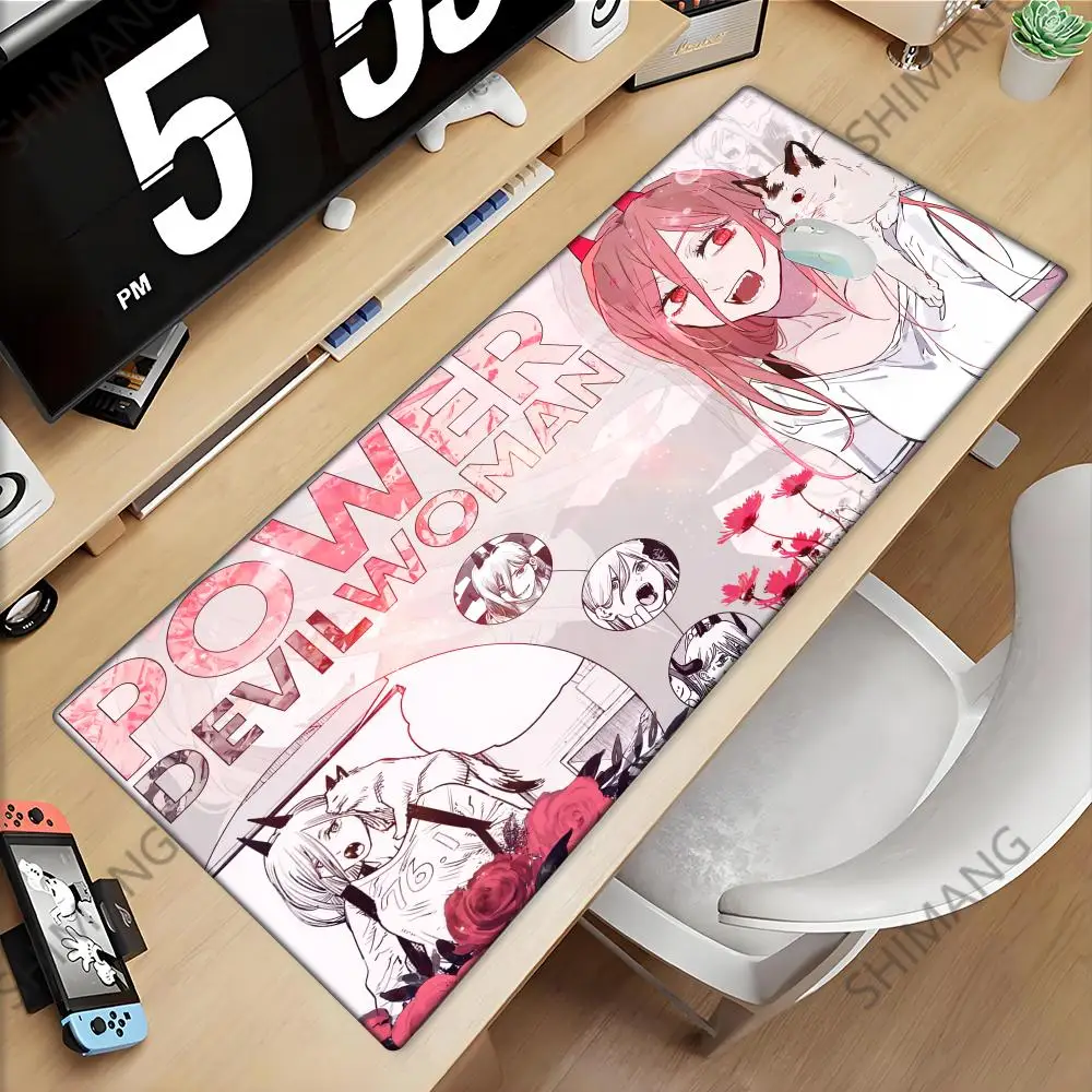 Anime Chainsaw Man Mouse Pad Newest Large Table Computer Desk Mat Accessories Gaming Keyboard Pads for PC Gamer Mats Playmat Big