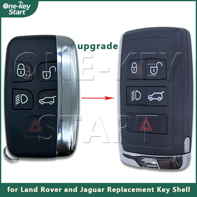 

5 Buttons Upgraded Replacement Car Remote Key shell For Land Rover Discovery 4 Range Rover Sport Evoque for Jaguar XJ XF XJL