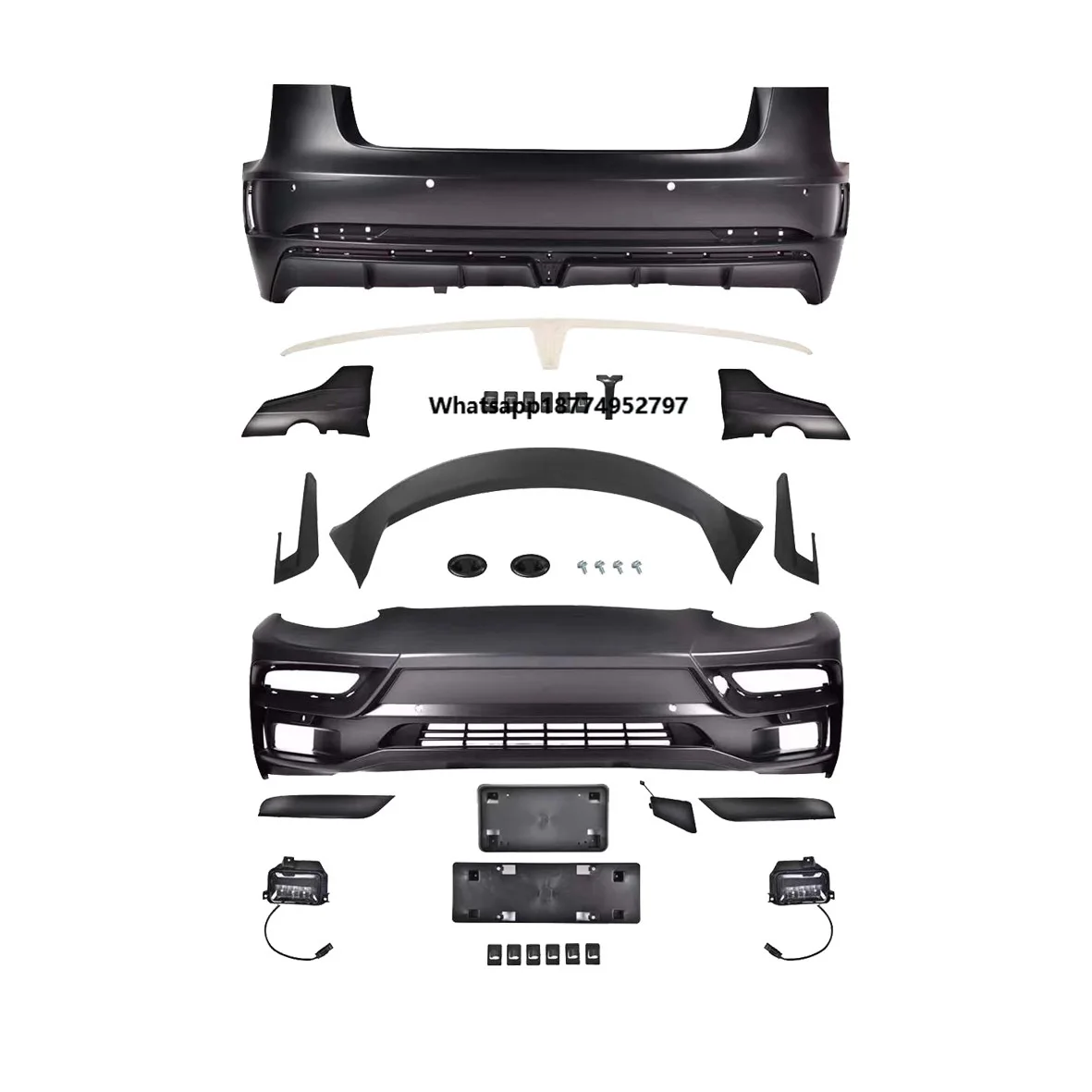 Full Bodykit Body Kit for  Model 3 for Bodykit Front Bumper Rear Bumper Fender for Classic Auto Part