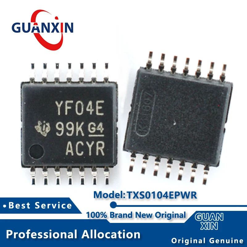 100% New  electronics TXS0104EPWR TSSOP-14 Marking YF04E TXS0104