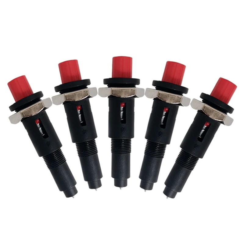 Gas Heater One Outlet Piezo Igniter Spark Plug Push Button Ceramic Ignitor Plastic Electronic Lighter for LPG NG Gas Stove 5 PCS