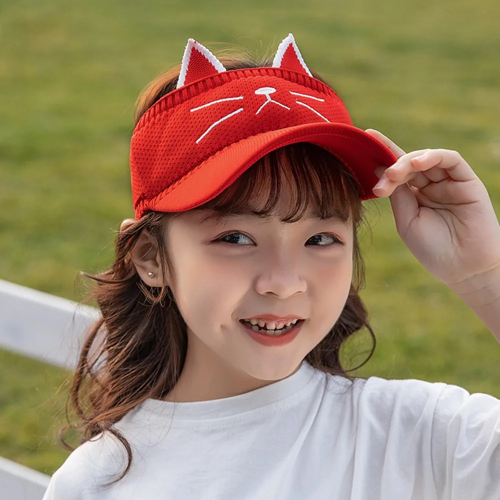 

Summer Children Baseball Cap New Cartoon Mesh Baby Sun Hat Breathable Elastic Visor Cap Four Seasons