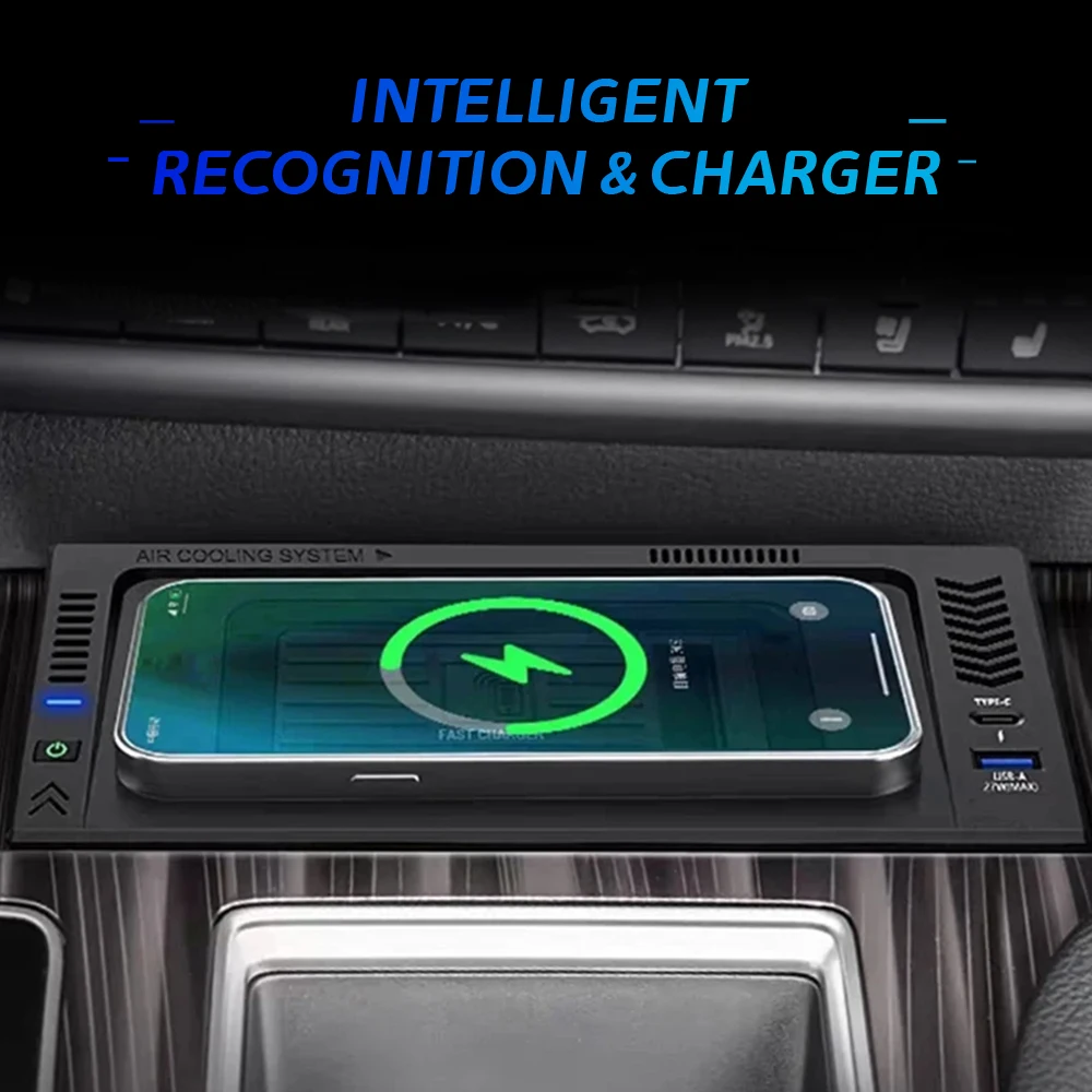لتويوتا سيينا 2021-2023 سيارة لوحة شاحن لاسلكي شاحن سيارة شحن سريع اكسسوارات الفقرة اكسسوارات السيارات السيارات أدوات السيارات