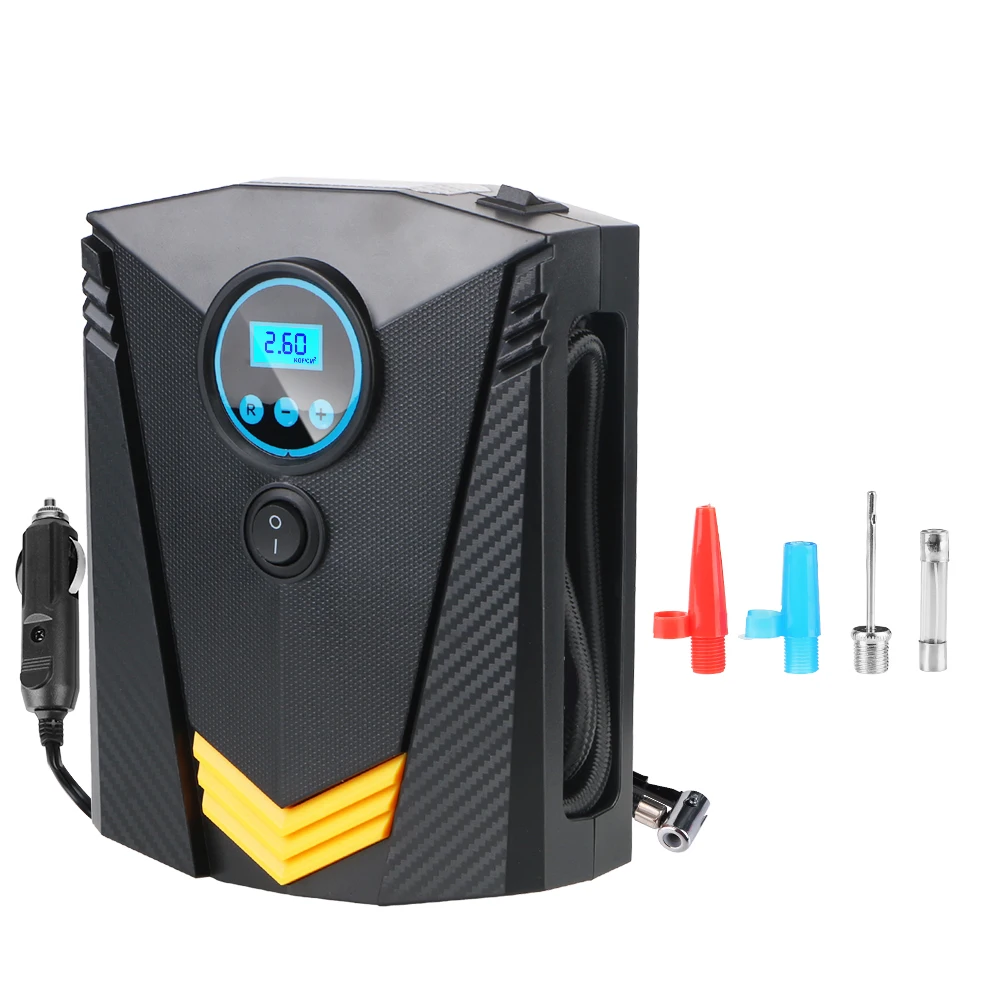 DC 12 Volt Car Air Compressor Pump Digital 150 PSI Tire Inflator Portable for Auto Car Motorcycles Bicycles Tire Accessories