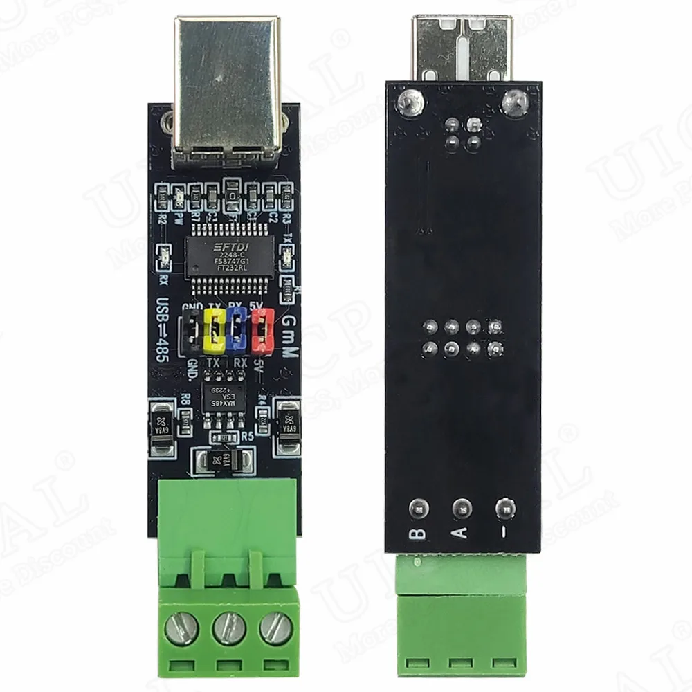 Módulo de conversão USB para TTL, USB 2.0 para conversor RS485, Chip FT232RL, TVS Tube, Proteção de auto-recuperação USB