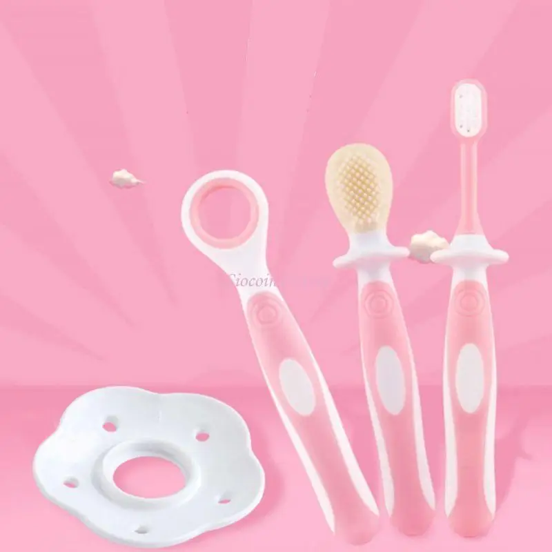 

Y1UB Baby toothbrush Training Safety Cover Design Soft Healthy Infant Brushing Teeth