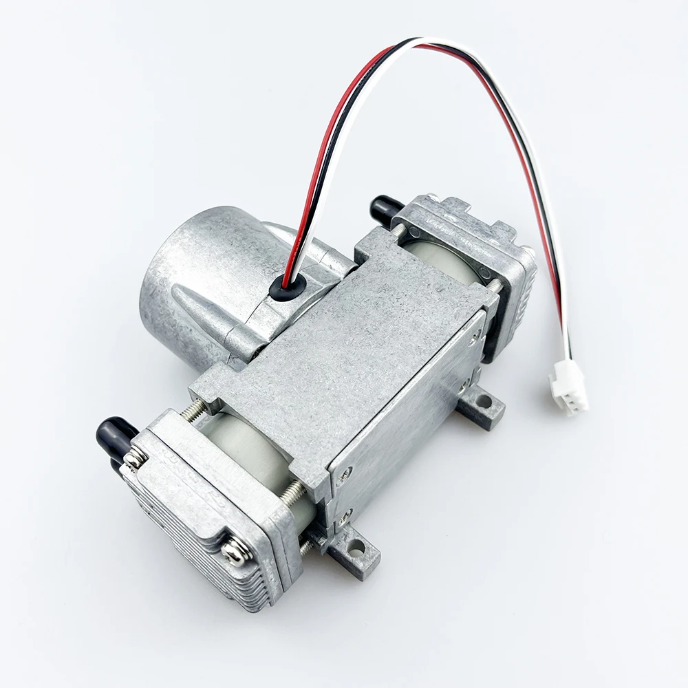 سوبر ارتفاع ضغط PF-08DH DC24V مصنع صناعة الأجهزة المخصصة مضخة المكبس مزدوجة الرؤوس لنقل الهواء