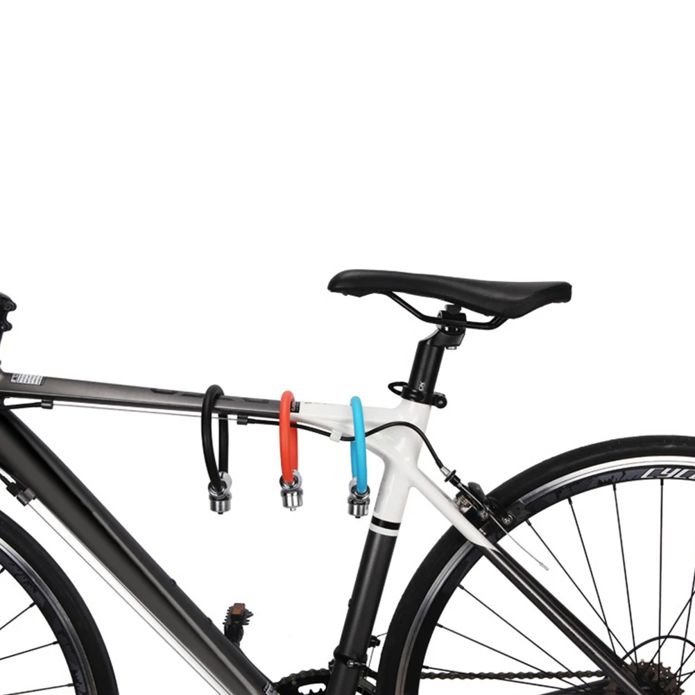 

Bicycle Lock Steel Cable Ring Horseshoe Red Bike Accessories Durable Solid Outdoor Cycling Parts Long-lasting Anti-theft Easy