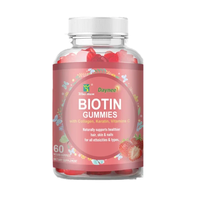 

1 bottle of biotin gummies to supplement vitamins and improve hair health