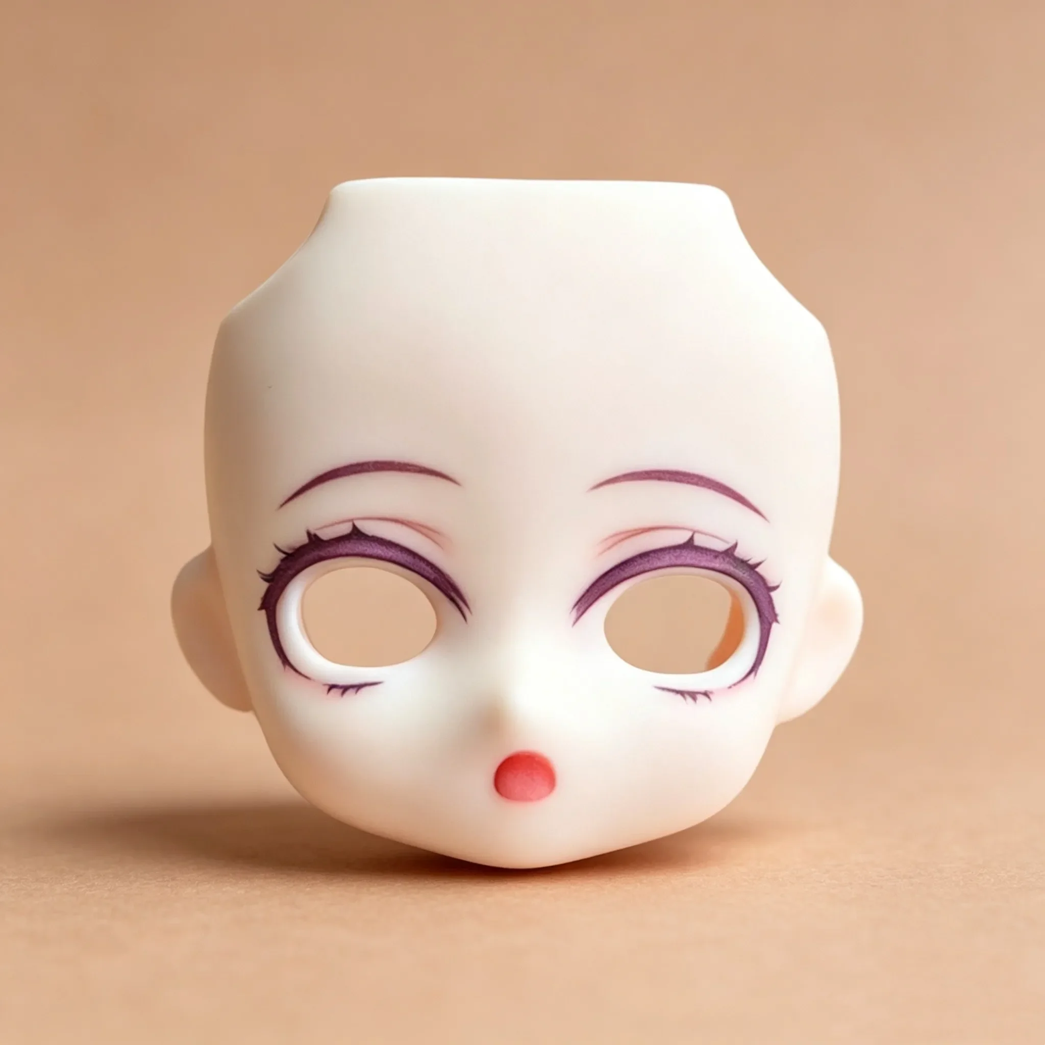 Ob11 Öffnungsauge Bemalte Gesichtsschale 1/12 Maßstab BJD Ersatzgesichtsmodell für elastisch gespannte & Steckgelenk-Puppenkörper – Detail 6