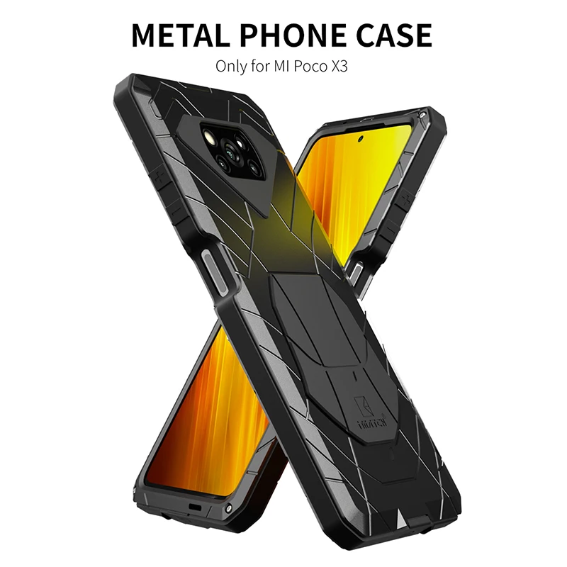 

Imatch Mobile Phone Case For Xiaomi 11 11T Pro Ultra Heavy Duty Protection Armor Shockproof Hard Aluminum Metal Cover