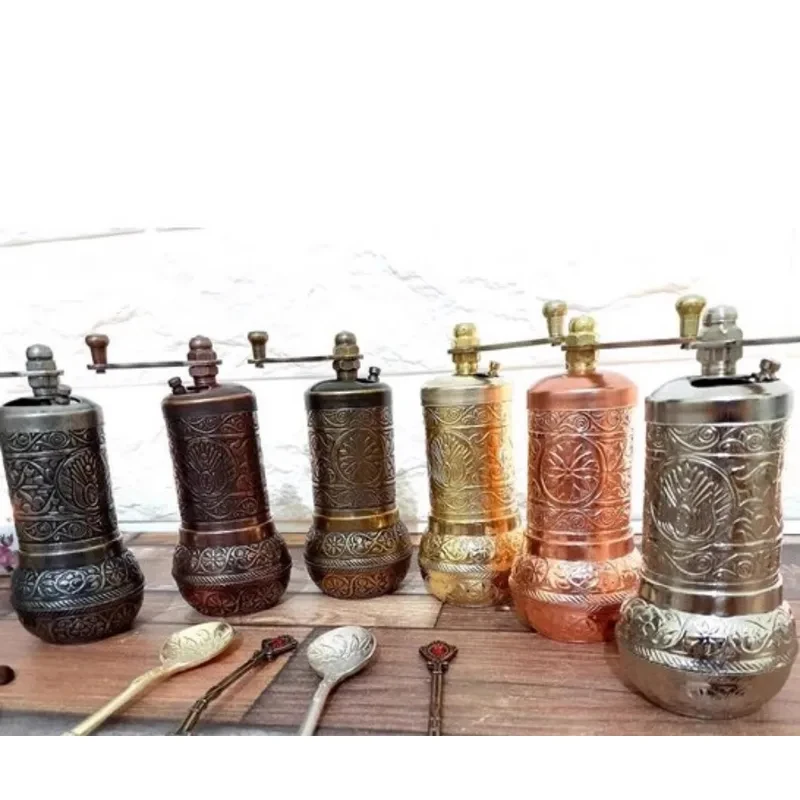 Retro Copper Alloy Seasoning Milling Tool Kitchen Black Pepper Fine Crushing Accessory