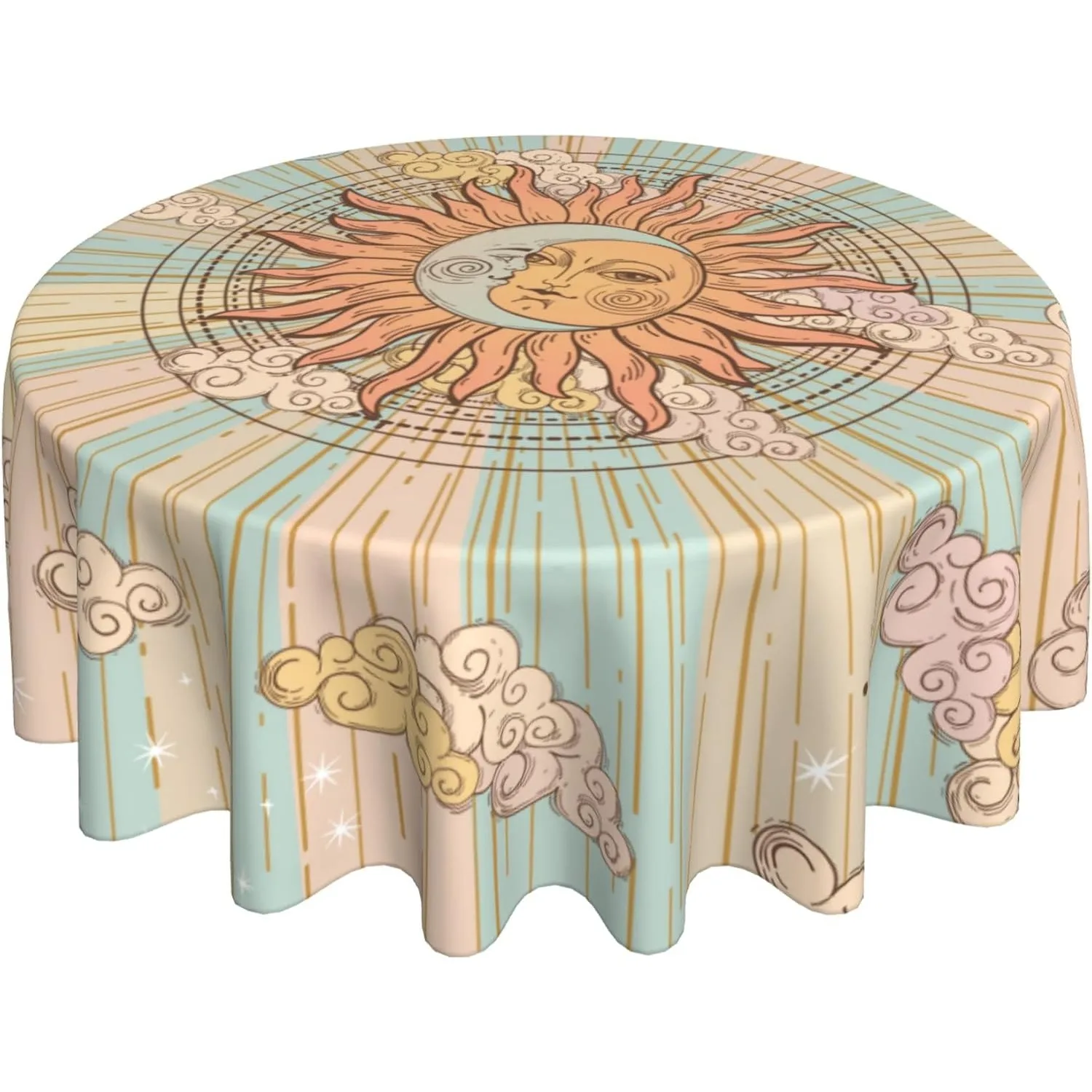 

Yellow Lemon Table Cloths, Farmhouse Rustic Lemon Summer Spring Fruits Country Style Waterproof Table Cover Decor