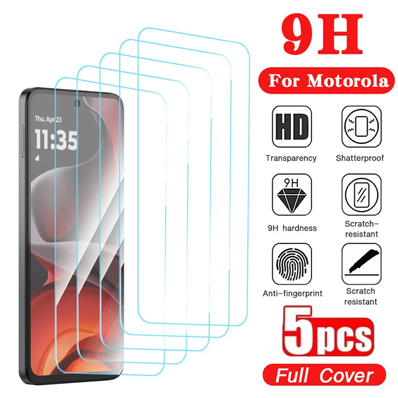 1-5 Stück für Motorola Moto G75 HD Displayschutzfolie für Motorola Moto G84 G17 G15 G54 gehärtetes Glas 9H klare Anti-Kratz-Folie