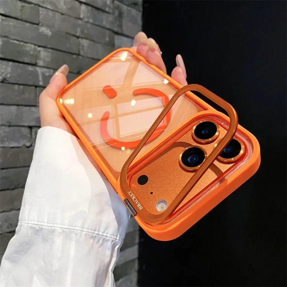 Luxuriöse Halterung Magnetische Hülle für iPhone 18 Pro 17 16 15 14 13 12 11 18 Pro Max mit Magsafe Glaslinsen-Schutz Rückseitenabdeckung – Detail 7