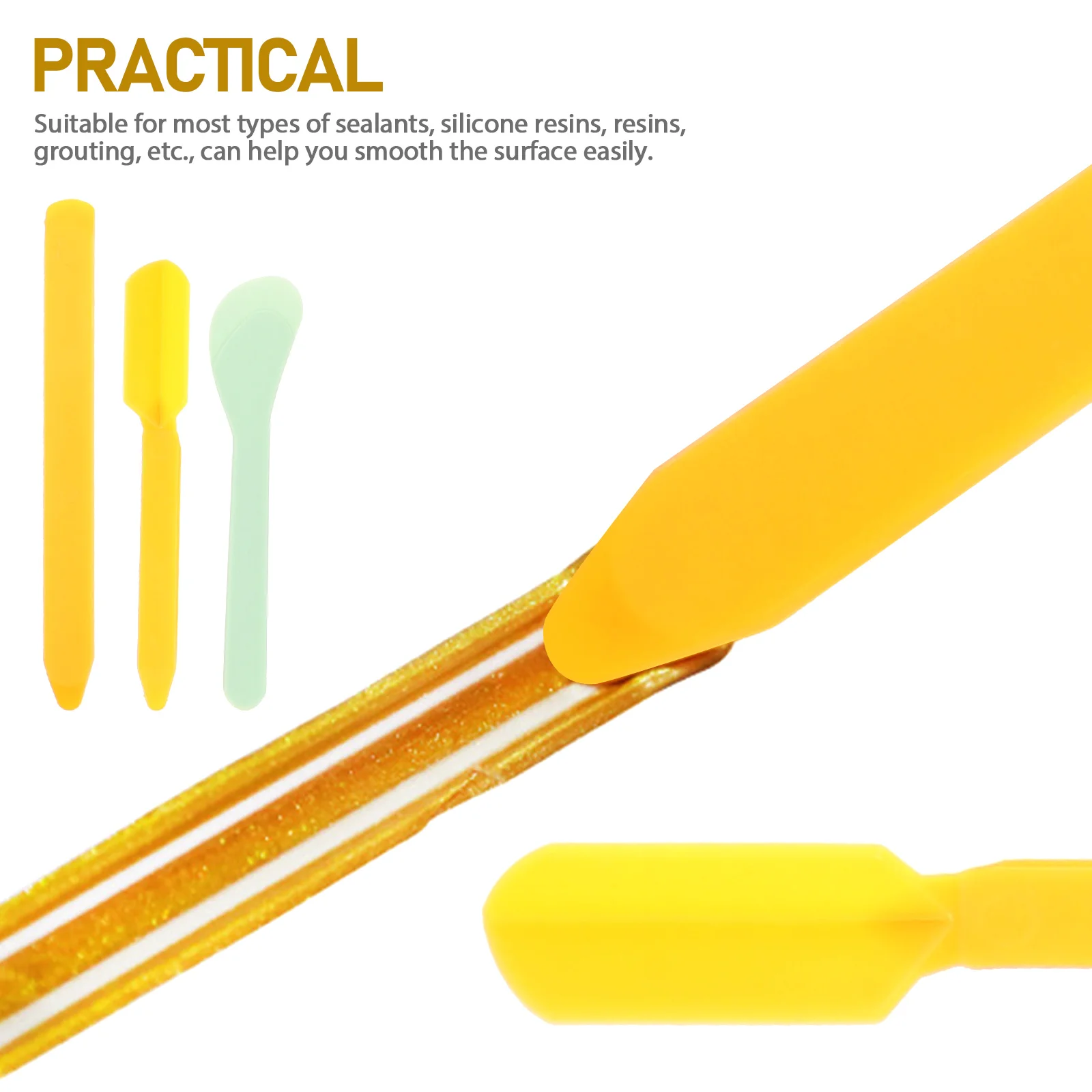 

1Set Tile Caulk Finishing Tool Rubber Iron Practical Durable Sealant Scraper Smooth Surface for Grout Kitchen Bathroom