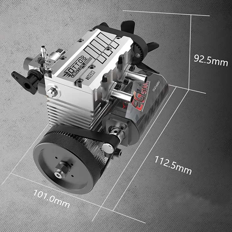 

TOYAN FS L200AC Inline Twin Cylinder Nitro Engine Micro Metal Methanol Engine DIY Manual Assembly Kit Toy