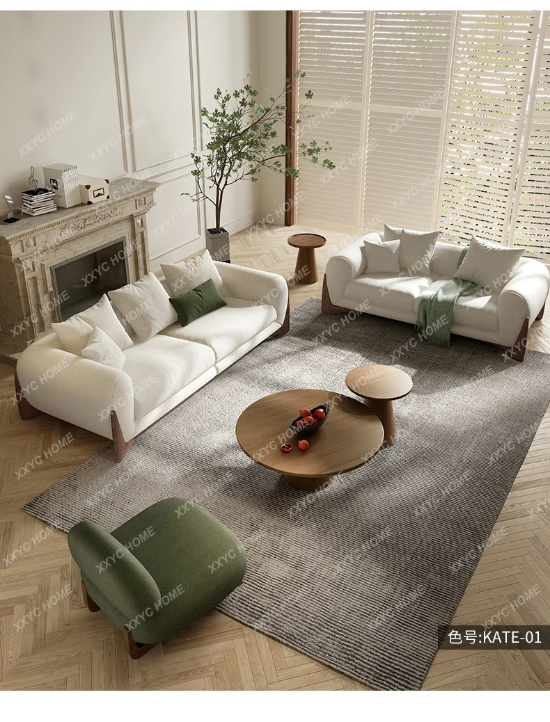 XX.Wood Nordic Living Room Minimalist Beige Retro Bubble Cheap Living Room Sofas Single Woonkamerbanken Furniture Home