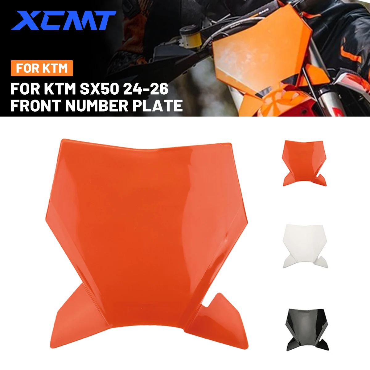 

For KTM SX 50 SX50 2024 2025 2026 Accessories Motorcycle Front Number Plate Plastic Cover