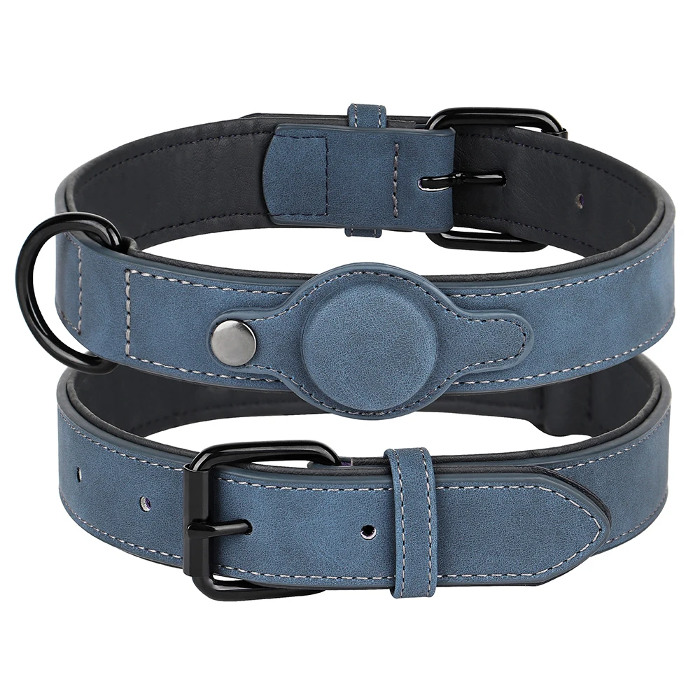 Adjustable Dog Collar Premium Pu Leather For Small Medium Dogs_voghion.com