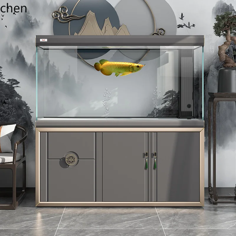 

HXL light luxury fish tank living room home partition screen large intelligent ecological bottom filter goldfish aquarium