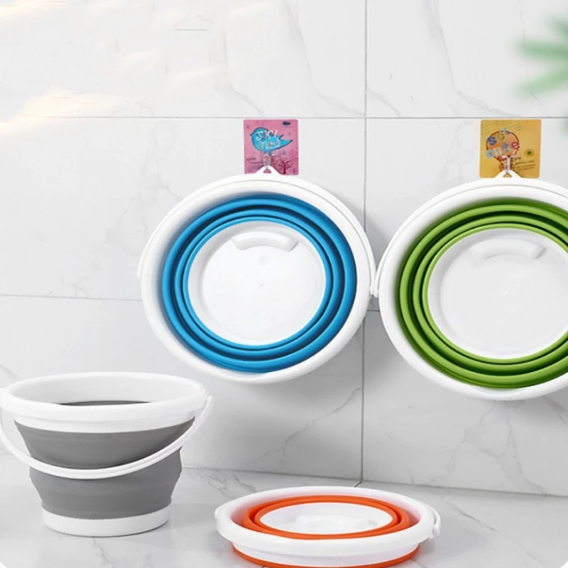 

1 шт., 10 л, компактное складное ведро для уличной мойки автомобилей, сада, полива, рыбалки, домашней гигиены, расширяемое ведро