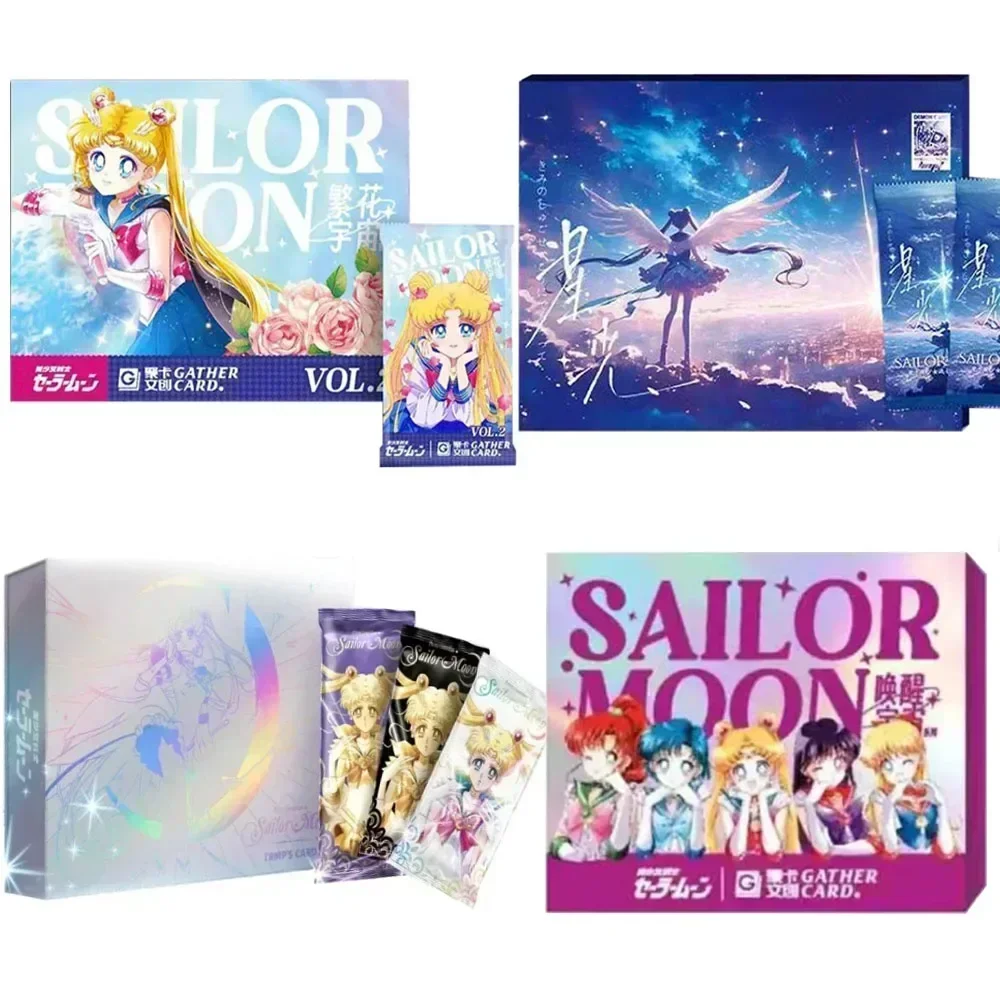 Tarjeta Sailor Moon, tarjetas de colección de la serie Crystal eterna del 30 ° aniversario, tarjetas mágicas de fantasía, tarjeta Flash