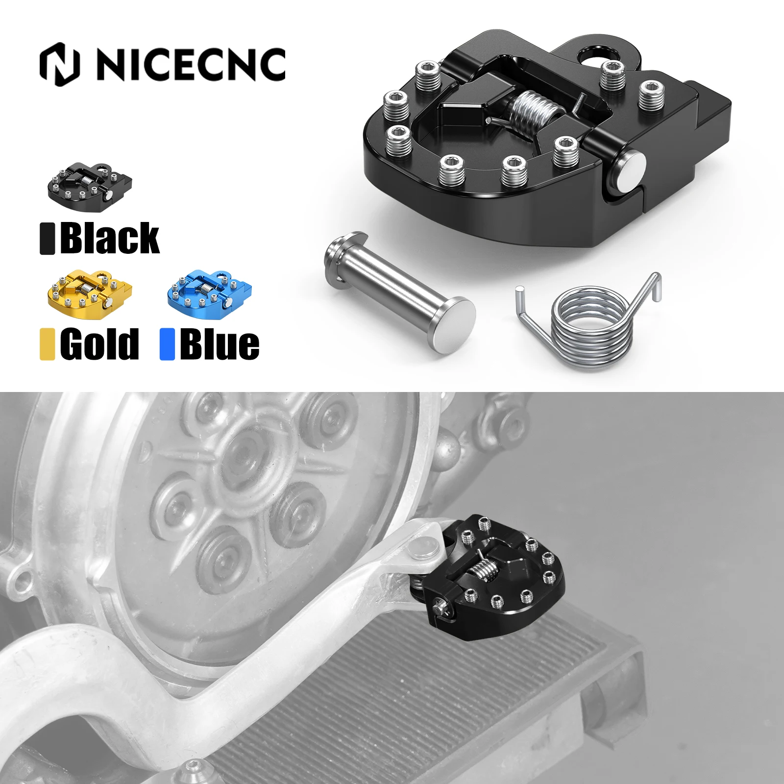 

NICECNC For Suzuki DRZ 400 S DRZ 400E DRZ400SM DRZ400 DRZ 400 E S SM 2000-2024 2023 2022 2021 Motorcycle Folding Brake Pedal Tip