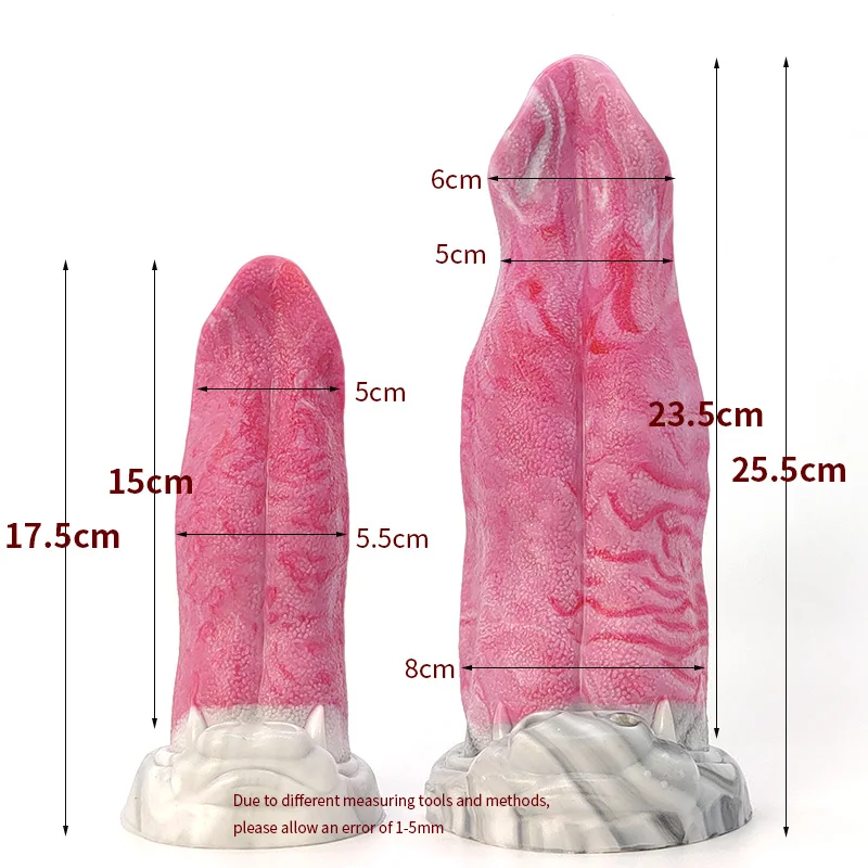 YOCY Huge Anal Butt Plug For Male Wolf Tongue Flirt Stimulate Sex Toys Female Silicone Fantasy Dildos With Sucker Adult Game