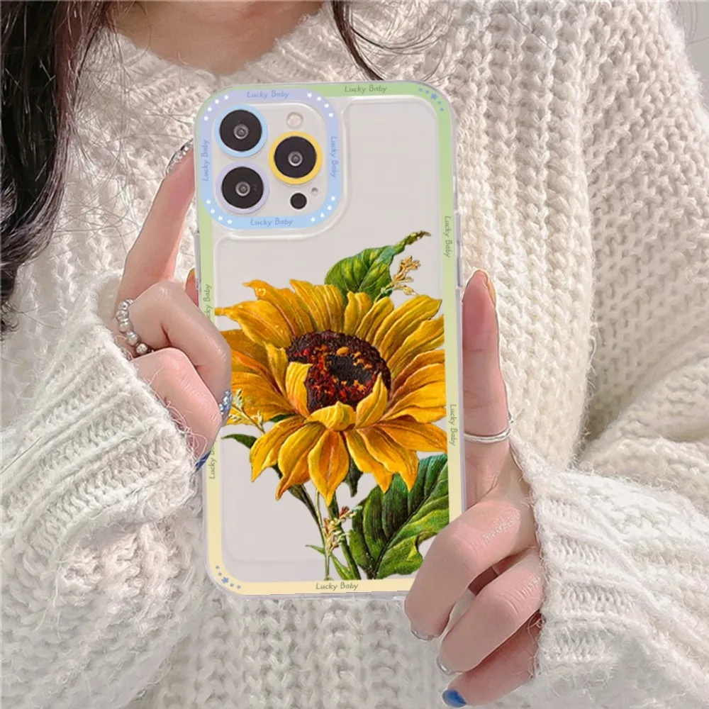 Sunflower Phone Case For Samsung A 10 20 30 70 13 21 32 72 22 51 52 53 71 73 32 4g 32 5g Fundas