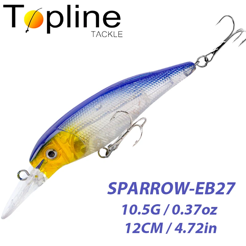 Topline Tackle 5G-14G Hot Model Fishing Lures Minnow Wobblers Hard Bait 38Colors For Choose Professional Minnow Depth 0.8M-1.5M