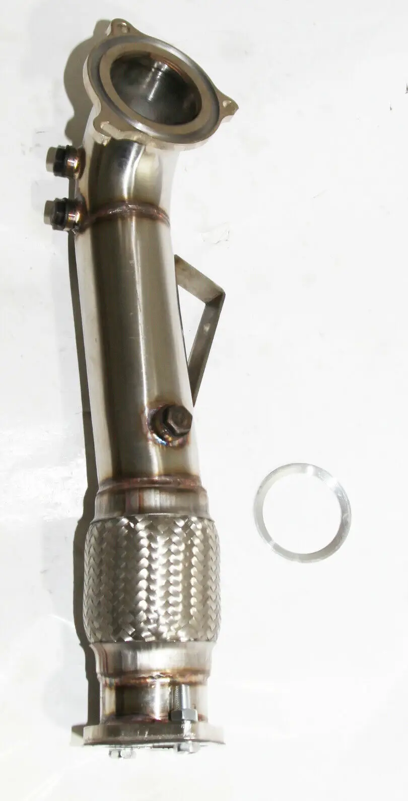 Downpipe turbo in acciaio inossidabile con tubo flessibile per 14-17 Fiesta ST Hatchback 4 porte 1.6L 1596CC 97Cu. In. L4 DOHC