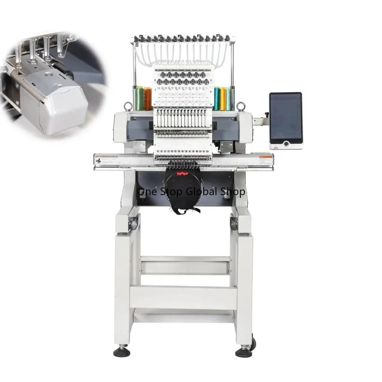 China-Made Computerized Embroidery Machine New Model Single Head Multi Needle 400*600MM Embroidery Area Core Motor Component