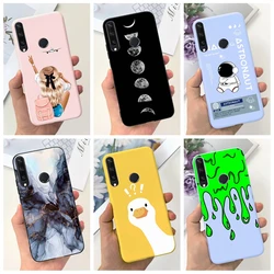 For Huawei Y6P 2020 Case MED-LX9 MED-LX9N Cartoon Cover Cute Soft Silicone Phone Case For Huawei Y5P Y6P Y7P 2020 Funda Y 6P Bag
