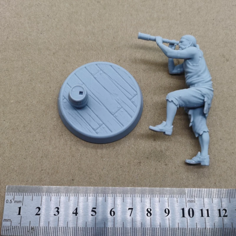 Pirate Sailor Diy Resin Figure 1/24 Scale 75mm Assemble Model Kit Unassembled Dioramas Unpainted Statuettes Toy