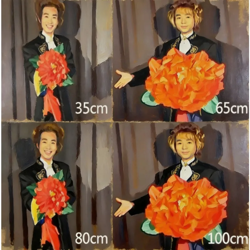 

Фокус с цветком пиона: 45-сантиметровый цветок, появляющийся из пустой руки, реквизит для сценических фокусов, 4 цвета, для фокусников