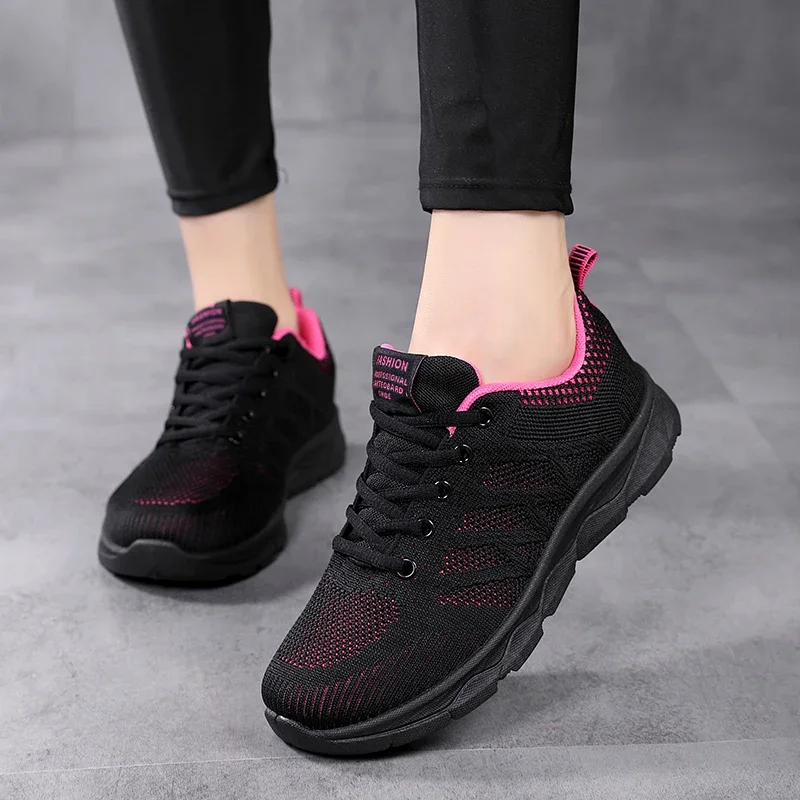 Lightweight Female Running Shoes Flexible Women Vulcanized Shoes Summer Breathable Women\'s Sneakers Anti-slip Free Shipping 2023