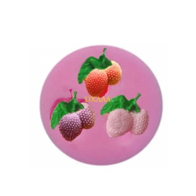 DXAA Stereo Grapes Silicone Mold Fish Shaped Molds Children DIY Casting