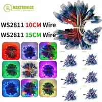 DC5V 10/15CM 1000/1500pcs 12mm WS2811 Full Color LED Pixel Module Light RGB Color 2811 IC LED Digital Holiday Decorations Lights