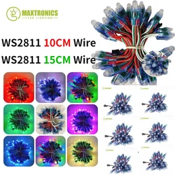 DC5V 10/15CM 1000/1500szt 12mm WS2811 Pełnokolorowy moduł pikseli LED Światło RGB Kolor 2811 IC LED Cyfrowe dekoracje świąteczne Światła