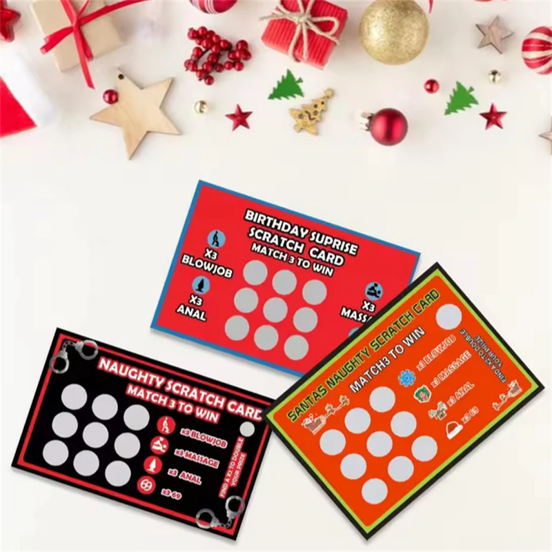 1 Sheets Convenient Lightweight Multicolor Sex Scratch Card Inspirational Body Language Sexy Position Card