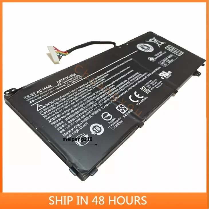 2024  for  Acer Aspire VN7-571 591G 592g 791 Ac14a8l   Laptop battery