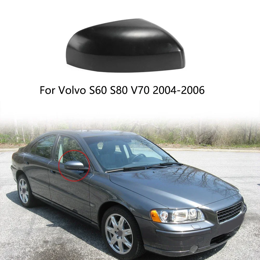 1pcs Hot Sale Side Wing Door Mirror Cover Cap Left Fits S60 S80 V70 2004-2006 39979044 Direct Replacement Car Accessories