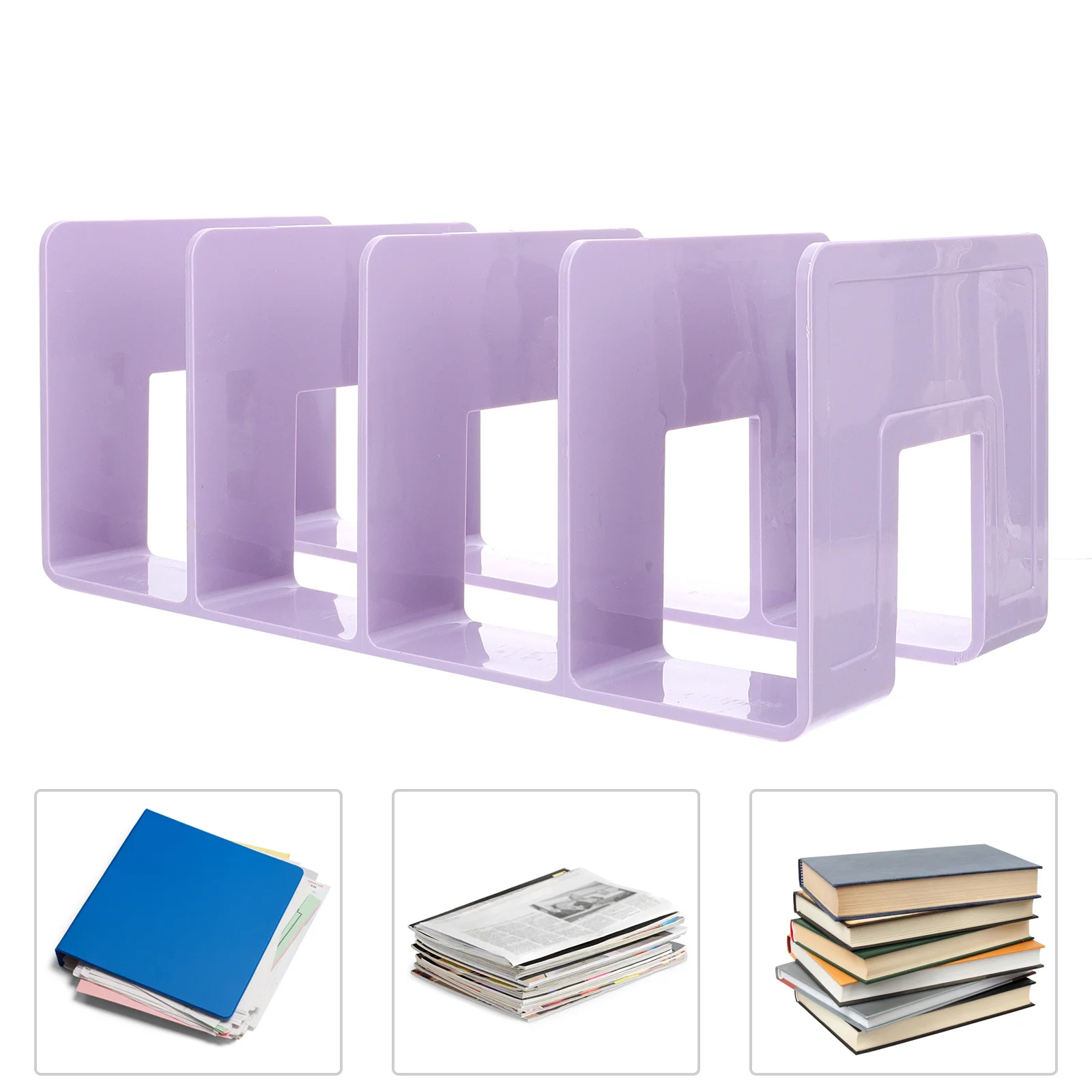 

Bookends Cute Reading Stand Holder Organization Display Support Desk Organizer Clear Stands