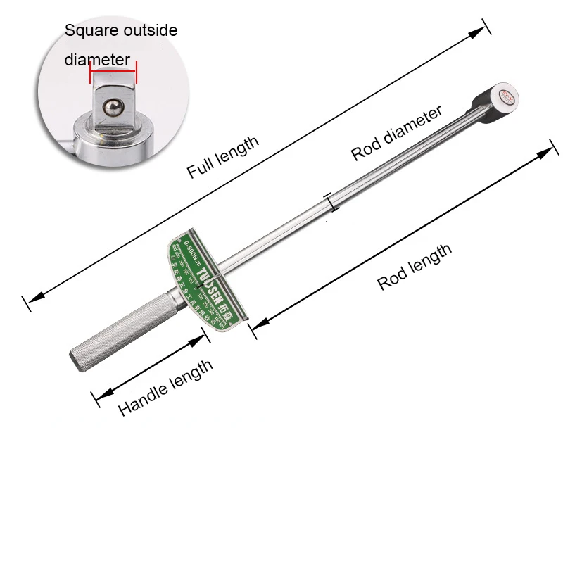 Pointer Torque Wrench 300N.m/500N.m 1/2\