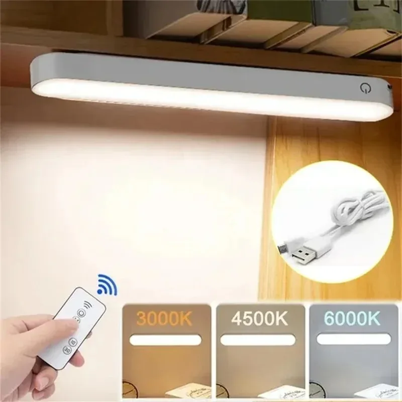 42CM Closet Lamps USB LED Light With Remote Control Night Light Magnetic Office Study Reading Stand Light Cabinet Bedroom Lamps